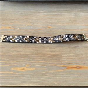 New York & Company studded chevron choker